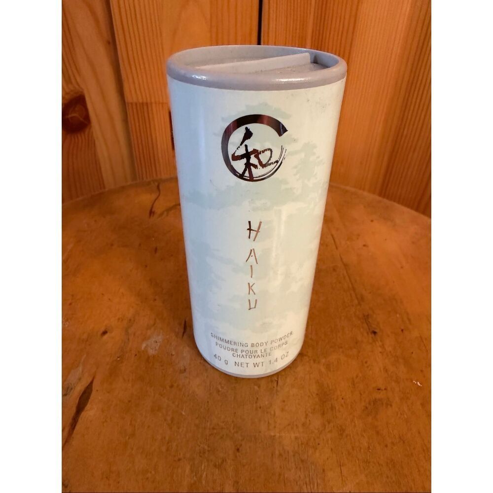 Avon Original Haiku Talc Shimmering Body Powder 1.6 oz New Old Stock (7578)